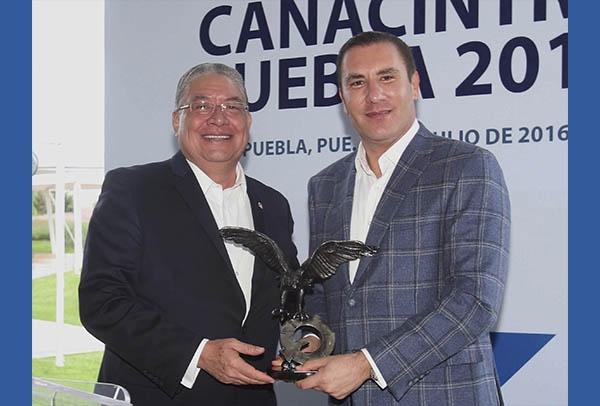 Canacintra reconoce a Moreno Valle por su impulso a la industria en MÃ©xico