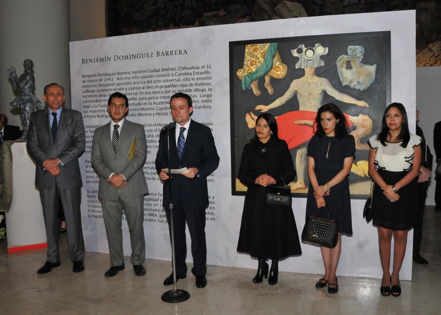 Inauguran la exposición Benjamín Domínguez. La magia del presagio