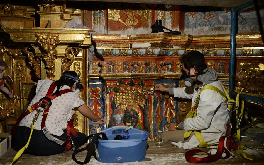 INICIA LA RESTAURACIÓN DEL CAMARÍN DE LA VIRGEN DE LORETO