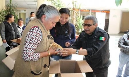 Entrega de paquetes de pequeÃ±as especies