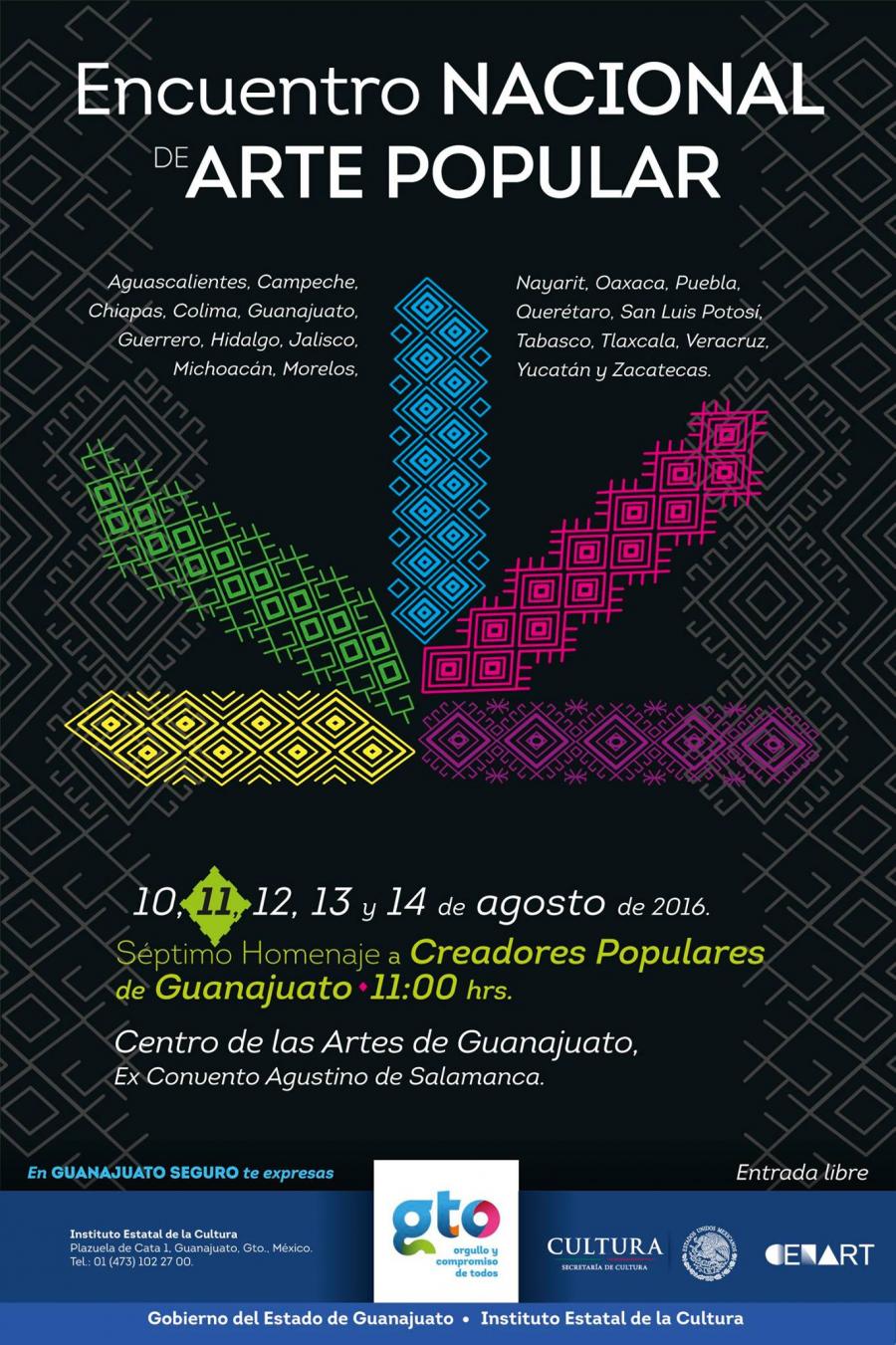 Invita el IEC al Encuentro Nacional de Arte Popular y 7º homenaje a Creadores Populares