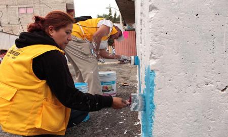 EL CERRO DEL PEÃ‘Ã“N CAMBIA EL ROSTRO CON LA MEGA JORNADA DE PINTURA