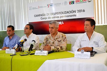 Invitan autoridades de los tres niveles de Gobierno a participar en Campaña de Despistolización 2016