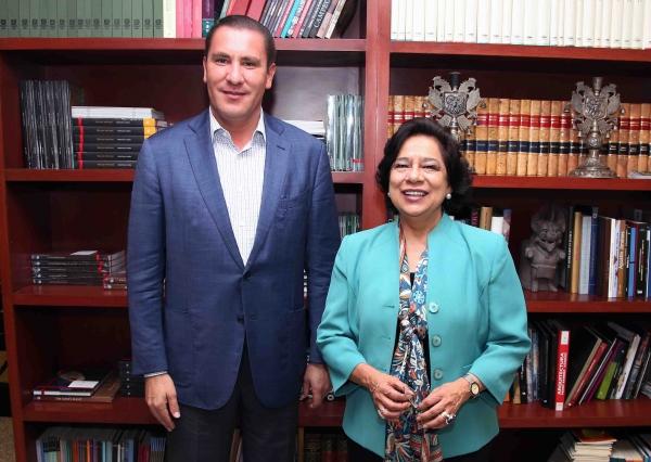 Moreno Valle se reúne con Teresa Franco, titular del INAH