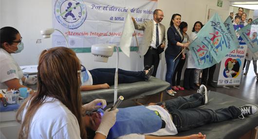 PRESIDENTA DE DIF ESTATAL DA BANDERAZO DE ARRANQUE AL PROGRAMA DE SALUD BUCAL EN CASAS HOGAR