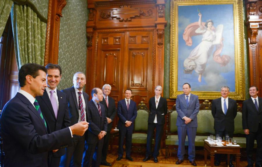 Reunión con Consejeros del Instituto Nacional Electoral