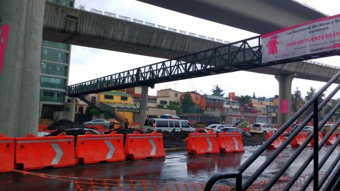 Finaliza SOBSE montaje de trabes para AUSUR en Viaducto Tlalpan