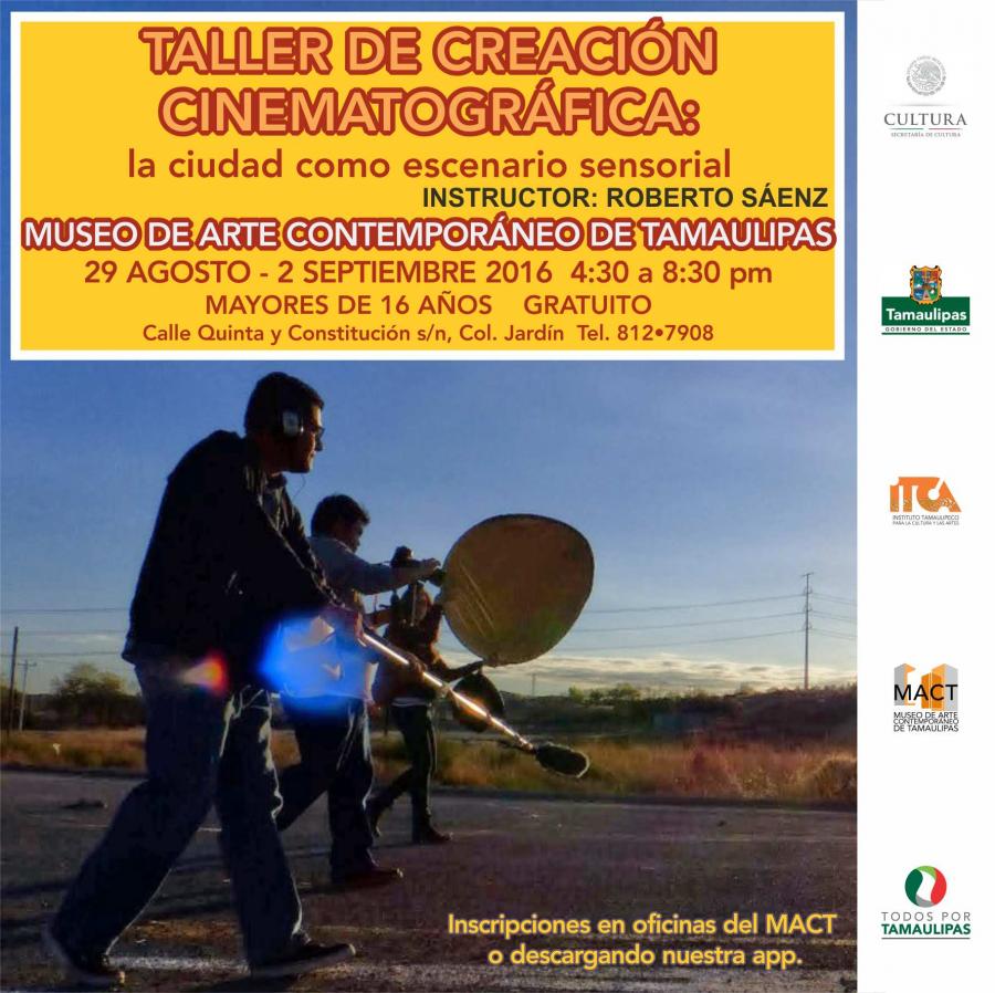 Impartirá taller de creación cinematográfica en MACT