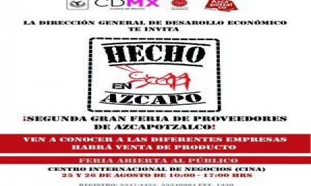 Llega la 2Âª Gran Feria de Proveedores en Azcapotzalco