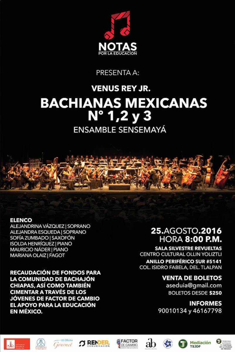 Brindarán Venus Rey Jr. y Ensamble Sensemayá concierto por la educación en el CCOY