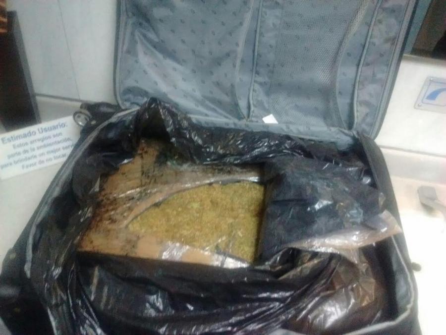 DETIENE SSP-CDMX A DOS EN LA TAPO POR POSESIÓN DE 25 KILOS MARIHUANA
