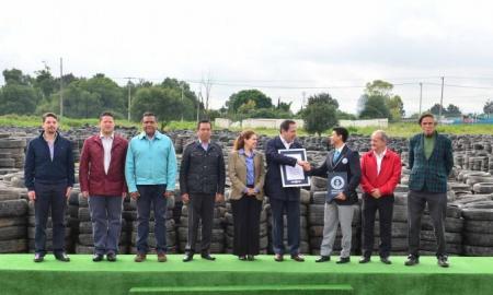Obtiene EdomÃ©x rÃ©cord guinness por recolecciÃ³n de llantas para reciclaje