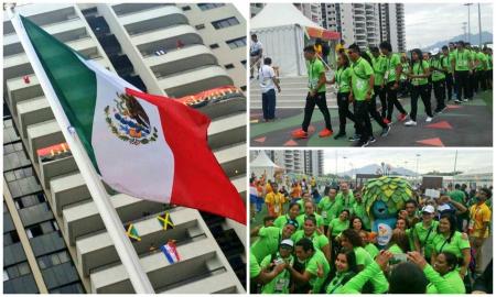 Ondea bandera mexicana en Villa ParalÃ­mpica RÃ­o 2016