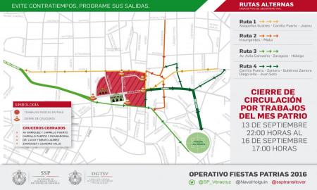Alista TrÃ¡nsito del Estado operativo vial por Fiestas Patrias en Xalapa