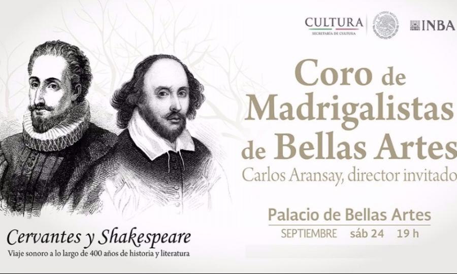 El Coro de Madrigalistas recordará a Shakespeare y Cervantes en su 400 aniversario luctuoso