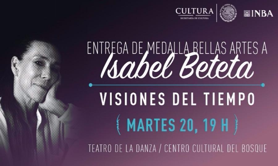 La coreógrafa Isabel Beteta recibirá la Medalla Bellas Artes 2016