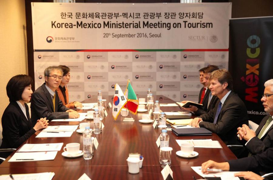 Firman México y Corea del Sur programa específico de cooperación turística
