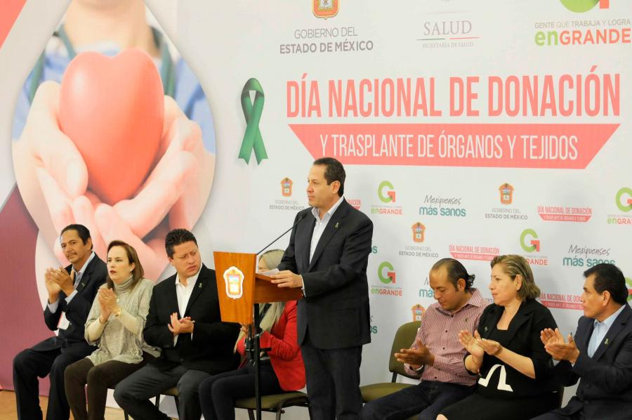 Edoméx es líder nacional en donación de órganos y tejidos por 6o año consecutivo