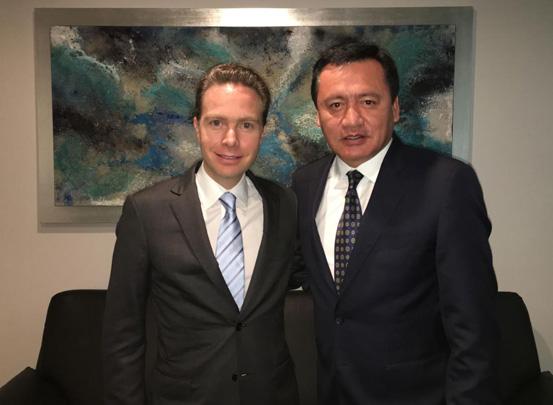 Acuerdan Velasco y Osorio reforzar seguridad