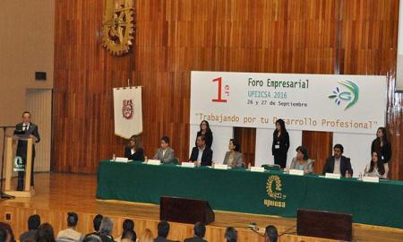 Impulsan vÃ­nculo de triple hÃ©lice en el primer foro empresarial UPIICSA 2016