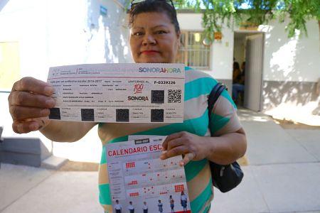 Inició entrega de vales para uniformes y zapatos escolares de nivel preescolar en Hermosillo