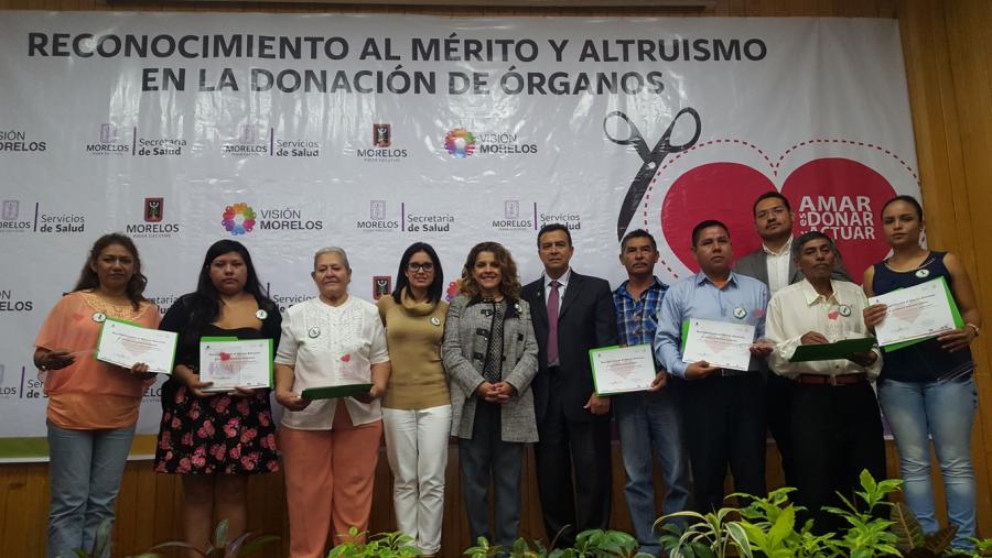 Reconocen a familias impulsoras de la donación de órganos