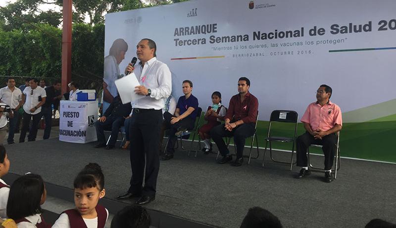 La vacunación es una política de estado en la agenda de salud del Gobierno de Chiapas