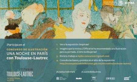 El Museo del Palacio de Bellas Artes, LÂ´Officiel MÃ©xico y Montblanc convocan al concurso Una noche en ParÃ­s con Toulouse-Lautrec