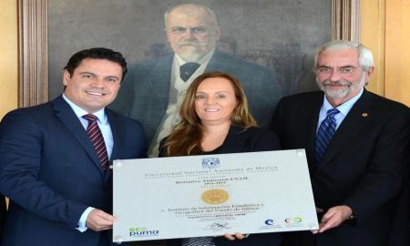 OTORGA LA UNAM DISTINTIVO AMBIENTAL AL GOBIERNO DE JALISCO