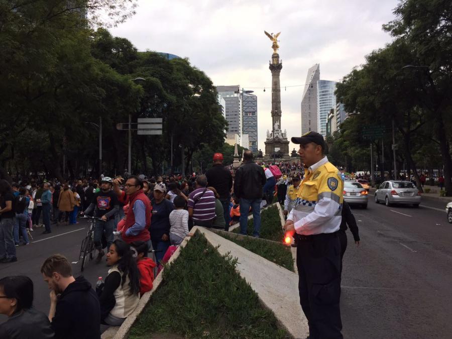 OPERATIVO DE SSP-CDMX POR MEGA PROCESIÓN DE CATRINAS CONCLUYE CON SALDO BLANCO