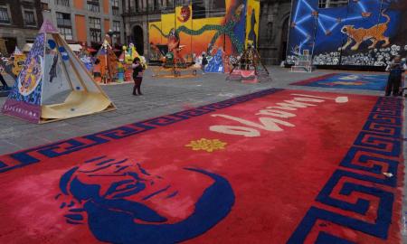 MEGAOFRENDA DE LA UNAM, EN EL ANTIGUO BARRIO UNIVERSITARIO