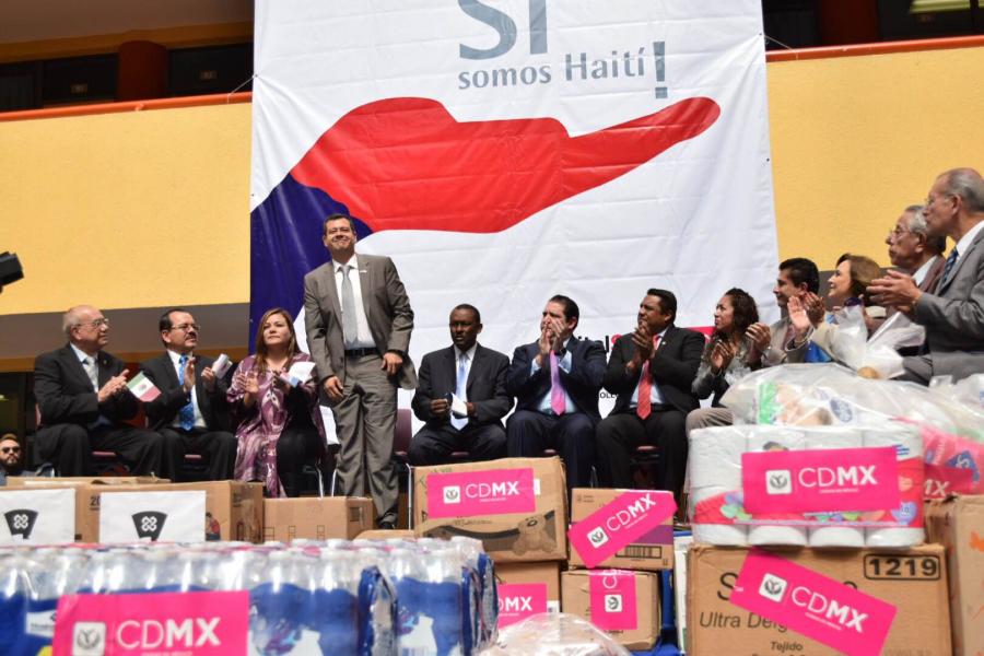 SEDESO entrega 19 toneladas de productos de primera necesidad para damnificados de Haití
