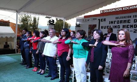PRESENTA AVELINO MÃ‰NDEZ RANGEL DELEGADO EN XOCHIMILCO PRIMER INFORME DE GOBIERNO