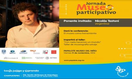 NicolÃ¡s Testoni, presente en la Jornada museo participativo