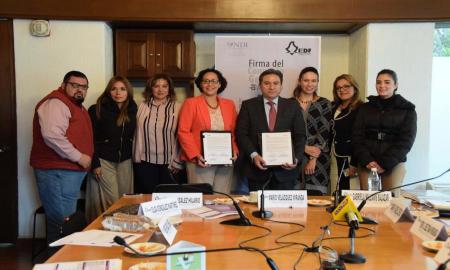 Firma IEDF Convenio General de Apoyo y ColaboraciÃ³n con el National Democratic Institute