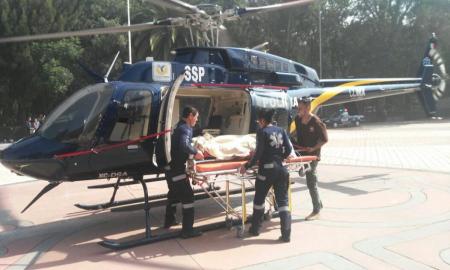 APOYA CÃ“NDOR DE LA SSP-CDMX EN TRASLADO DE MUJER CON EMBARAZO DE ALTO RIESGO