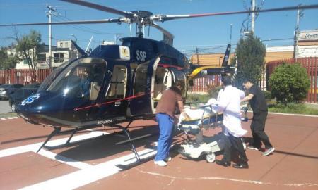 HOMBRE POR PROBLEMA CEREBROVASCULAR ES TRASLADADO POR CÃ“NDOR DE SSP-CDMX