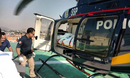 HELICÃ“PTEROS DE LA SSP-CDMX APOYAN EN DOS TRASLADOS