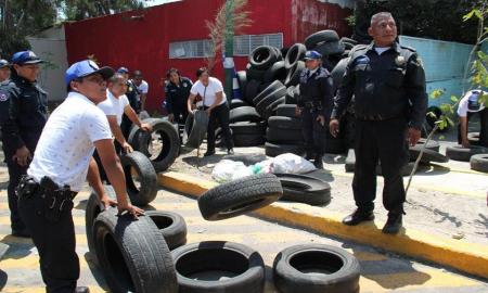 LA DELEGACIÃ“N IZTAPALAPA RETIRA 500 LLANTAS DE LA VÃA PÃšBLICA