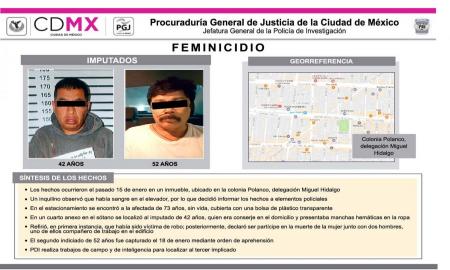 ESCLARECE LA PGJ CAPITALINA FEMINICIDIO OCURRIDO EN POLANCO