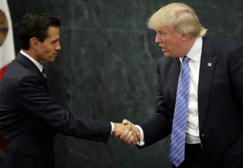 Enrique PeÃ±a Nieto y Donald J Trump acuerdan no hablar publicamente del Muro