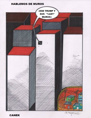 El Cartón de Canek Leyva "Hablemos de Muros"