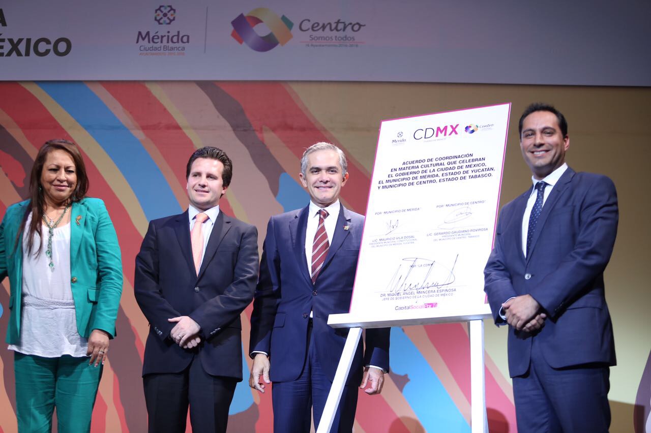 CDMX comparte oferta cultural con Villahermosa y Mérida