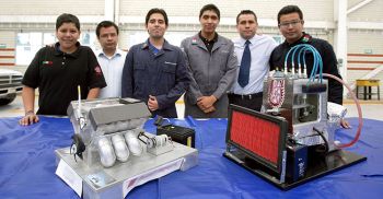 Con elementos reciclados, politécnicos recrean funcionamiento de motores