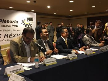 Héctor Serrano invitado a la IV Sesión plenaria de la fracción parlamentaria del PRD en la ALDF