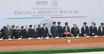 IPN presente en el Centenario de la Escuela Médico Militar