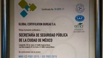El programa tecnológico de fotomultas implementado por SSP recibe certificado ER-0095-17