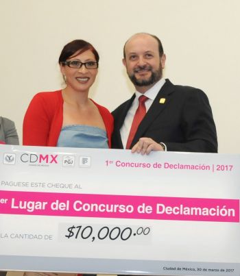 PRESIDE PROCURADOR RÍOS GARZA FINAL DEL PRIMER CONCURSO DE DECLAMACIÓN DE LA PGJ CAPITALINA