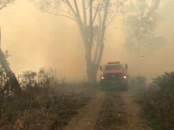 Incendio en Periférico a la altura Muyuguarda y Cuemanco