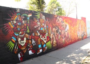 RECUPERA IZTAPALAPA ESPACIOS PÚBLICOS CON MURALES ALUSIVOS A LAS CULTURAS ORIGINARIAS